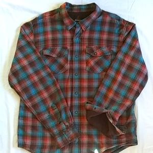 PRANA Mens Asylum Shirt Jacket Flannel